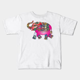 Colorful Elephant Kids T-Shirt